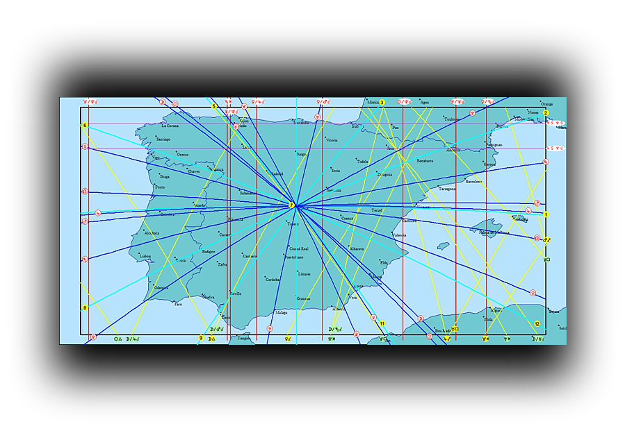 In Mundo or in Zodiac longitude AstroMap