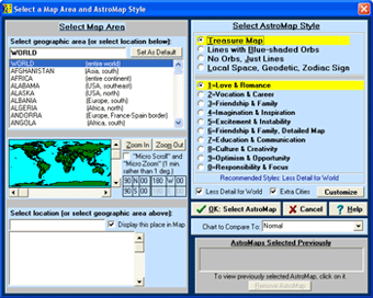 Seleting AstroMap in Kepler